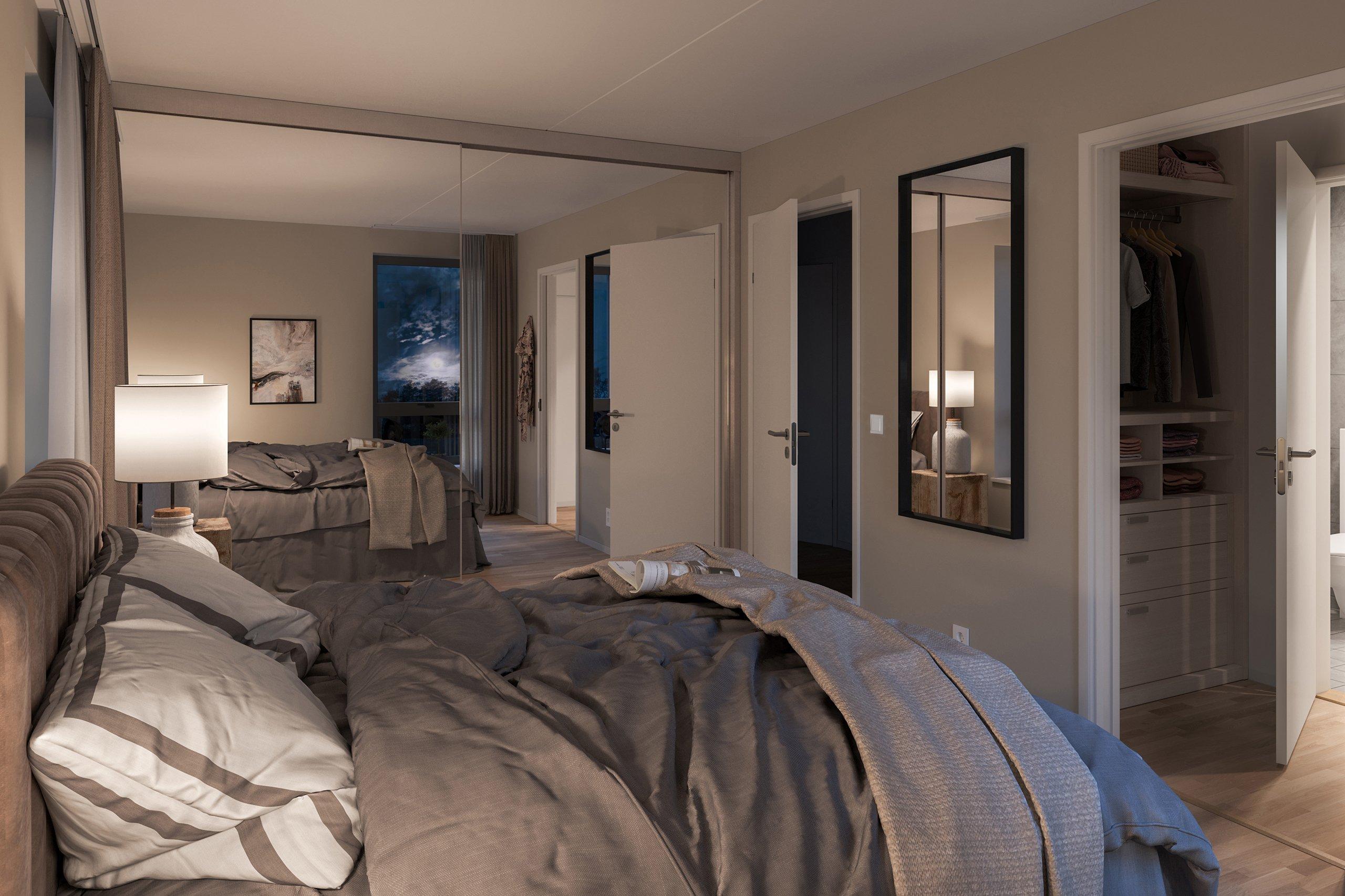 Soverom med bod/ mulighet for walk in closeth