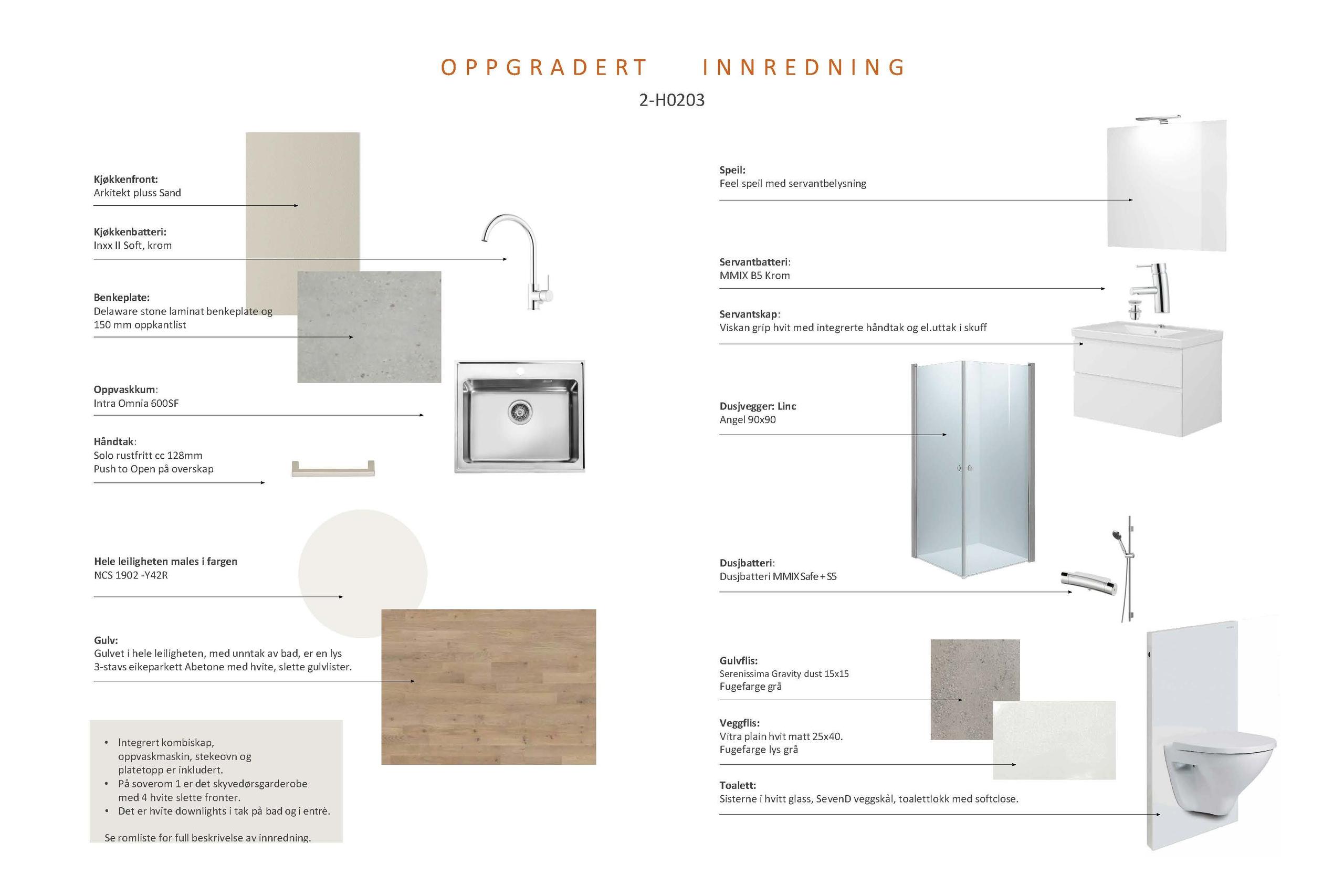 Tilvalgsfristen er over og vi har valgt ut farger til kjøkkenfronter, benkeplate mv som beskrevet her.