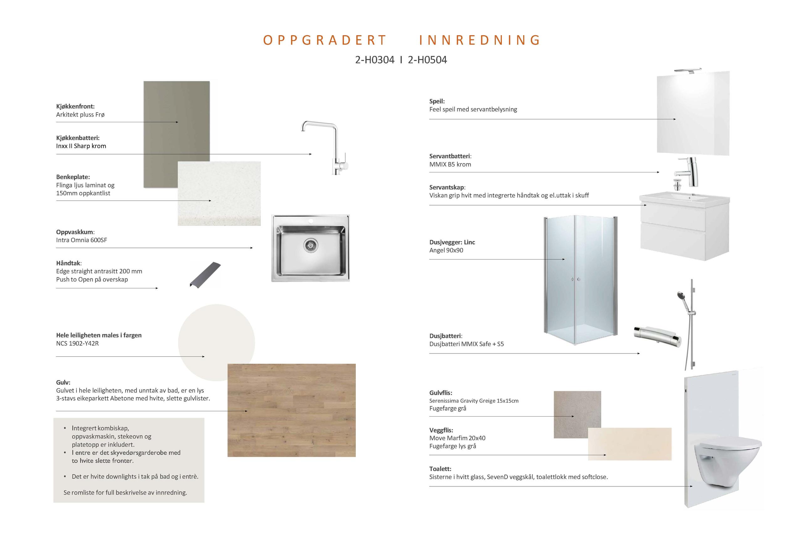 Tilvalgsfristen er over og vi har valgt ut farger til kjøkkenfronter, benkeplate mv som beskrevet her.