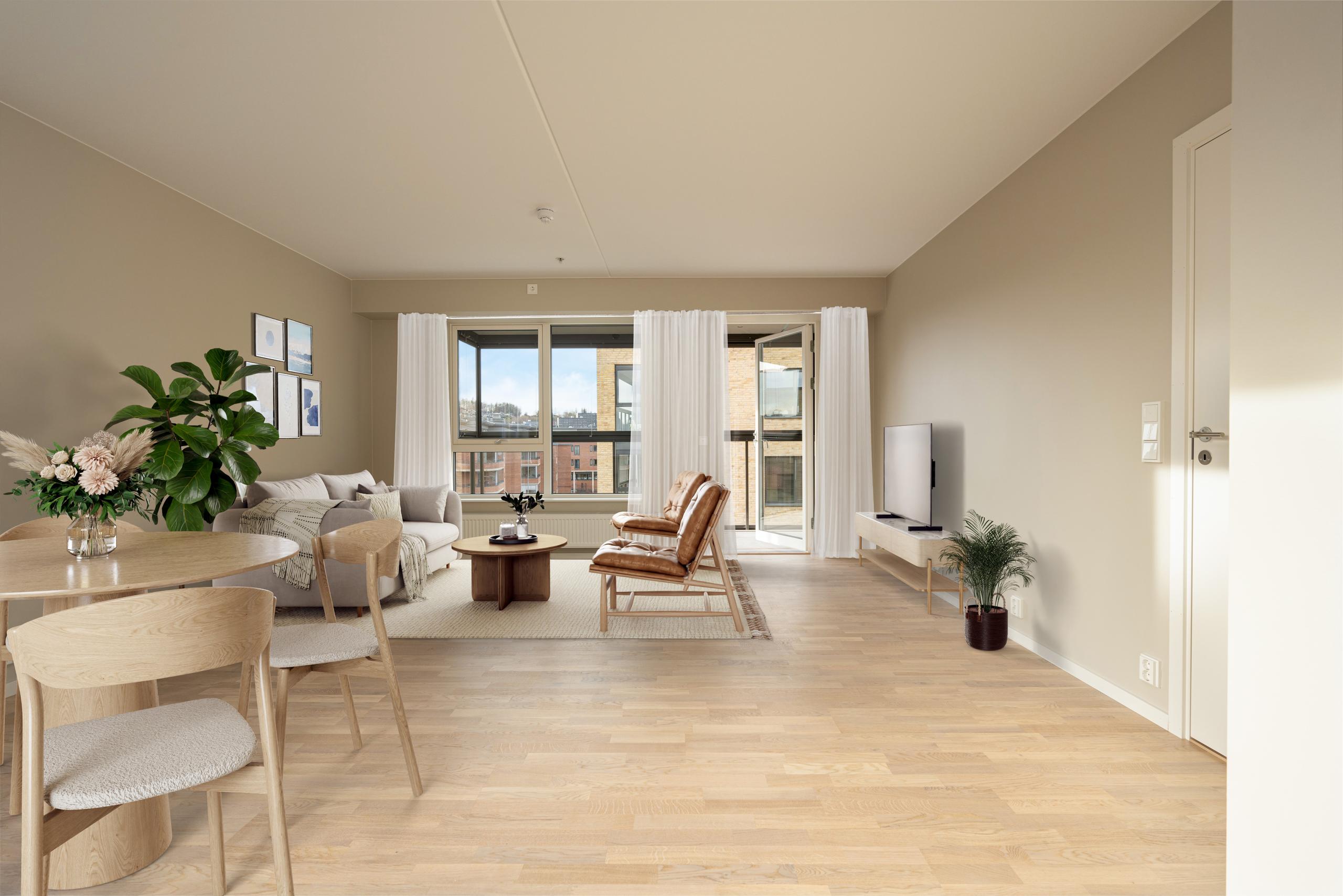 Boligen er digitalt møblert