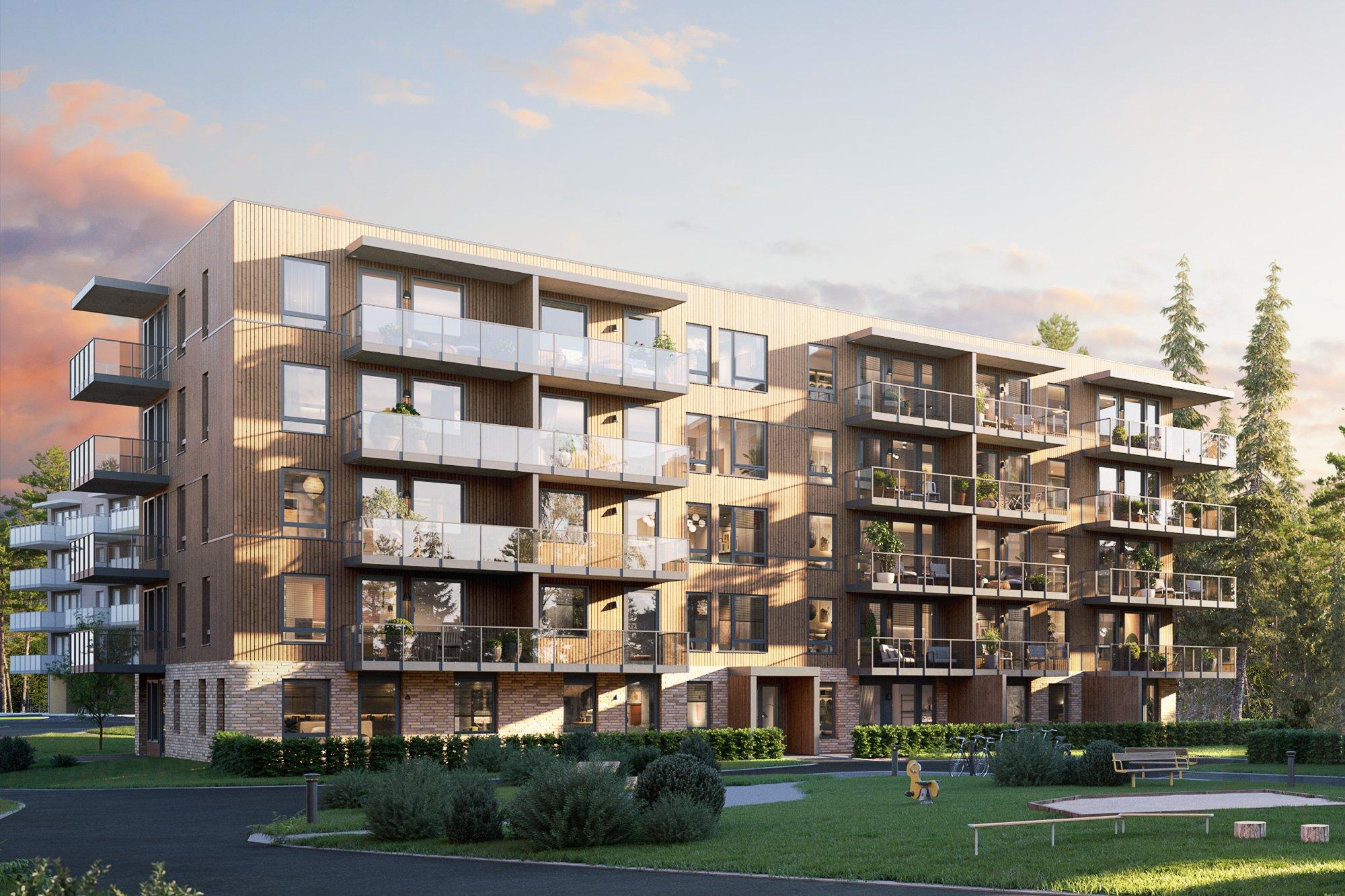 Illustrasjon fasade hus 4