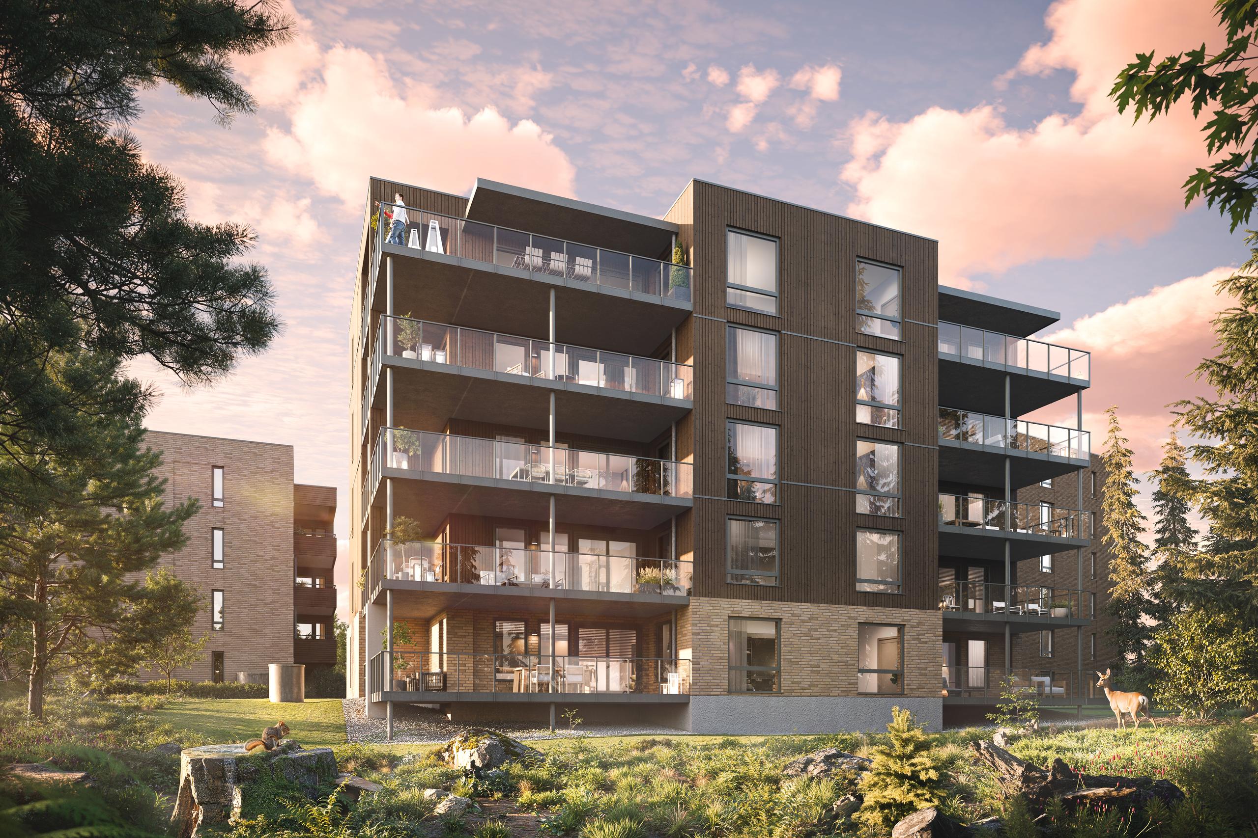 Illustrasjon fasade hus 7