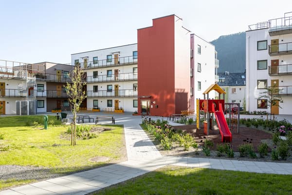 Oversiktsbilde av Inndalsveien