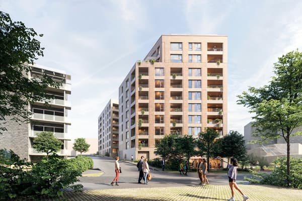 Tidligillustrasjon av Gunnar Schjelderups vei 9