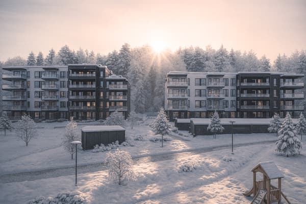 Noen av boligene vil ha utsikt mot Byfjorden og innseilingen